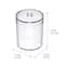 Pot de rangement en plastique transparent de 1,7 kg d’Ordonnez simplement